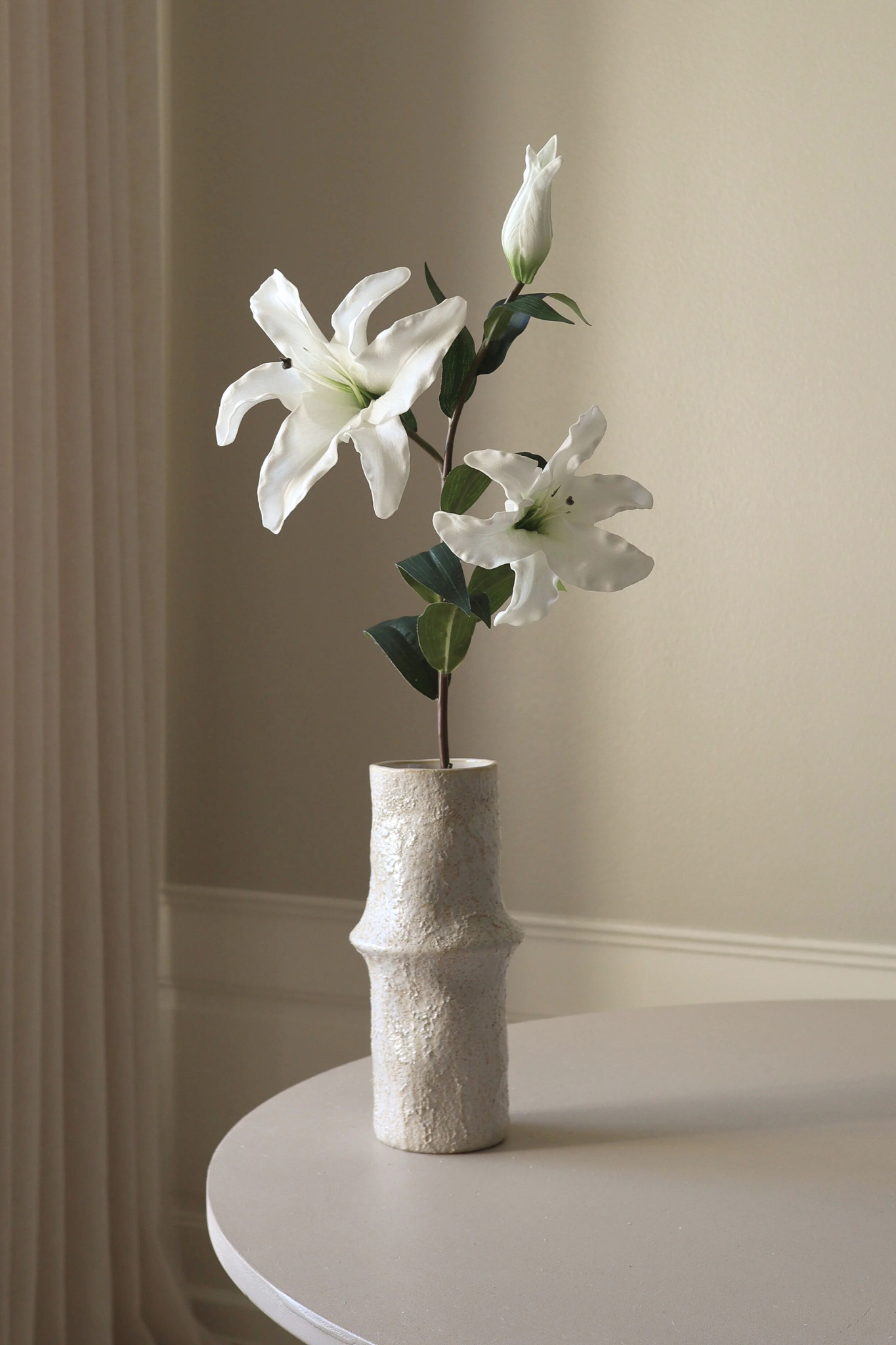 Majestic Lily blomst - hvid